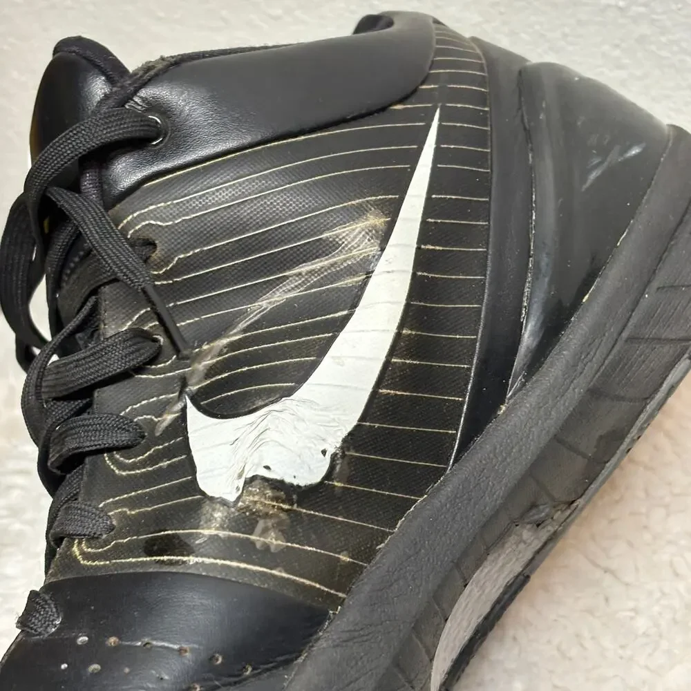 Nike Zoom Kobe 4 iD Mens 16 Black K Mansour 368655-991 Basketball Sneakers RARE